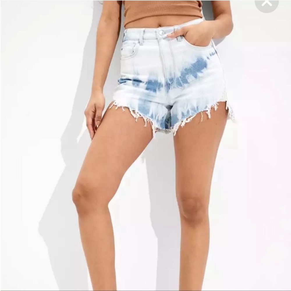 7/$20 American Eagle highest rise denim mom shorts size 2